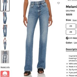 GRLFRND Melanie High Rise Boot Cut Jeans - Size 23